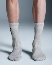 Logo Sock High 3P Calcetines Unisex Gris