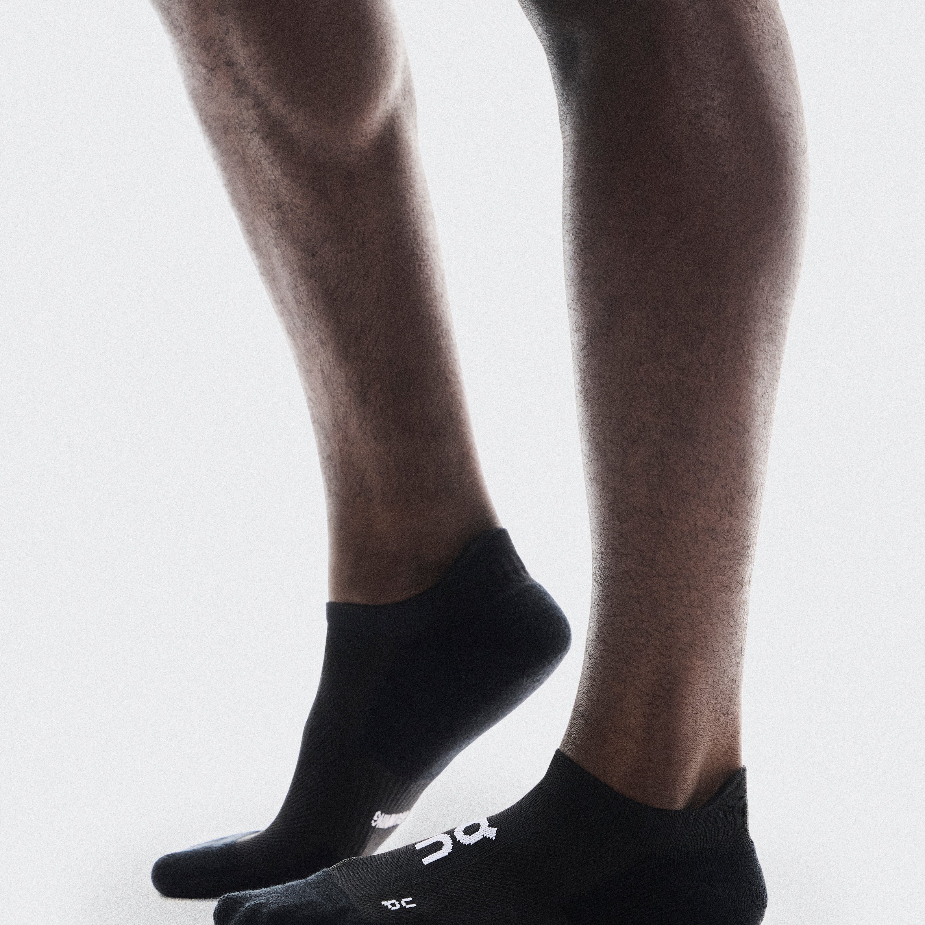 Core Run Sock Low 2P Calcetines Unisex Negro