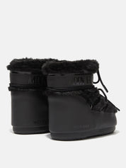 Icon Low Faux Fur Black Botas Uso Diario Unisex Moon Boot