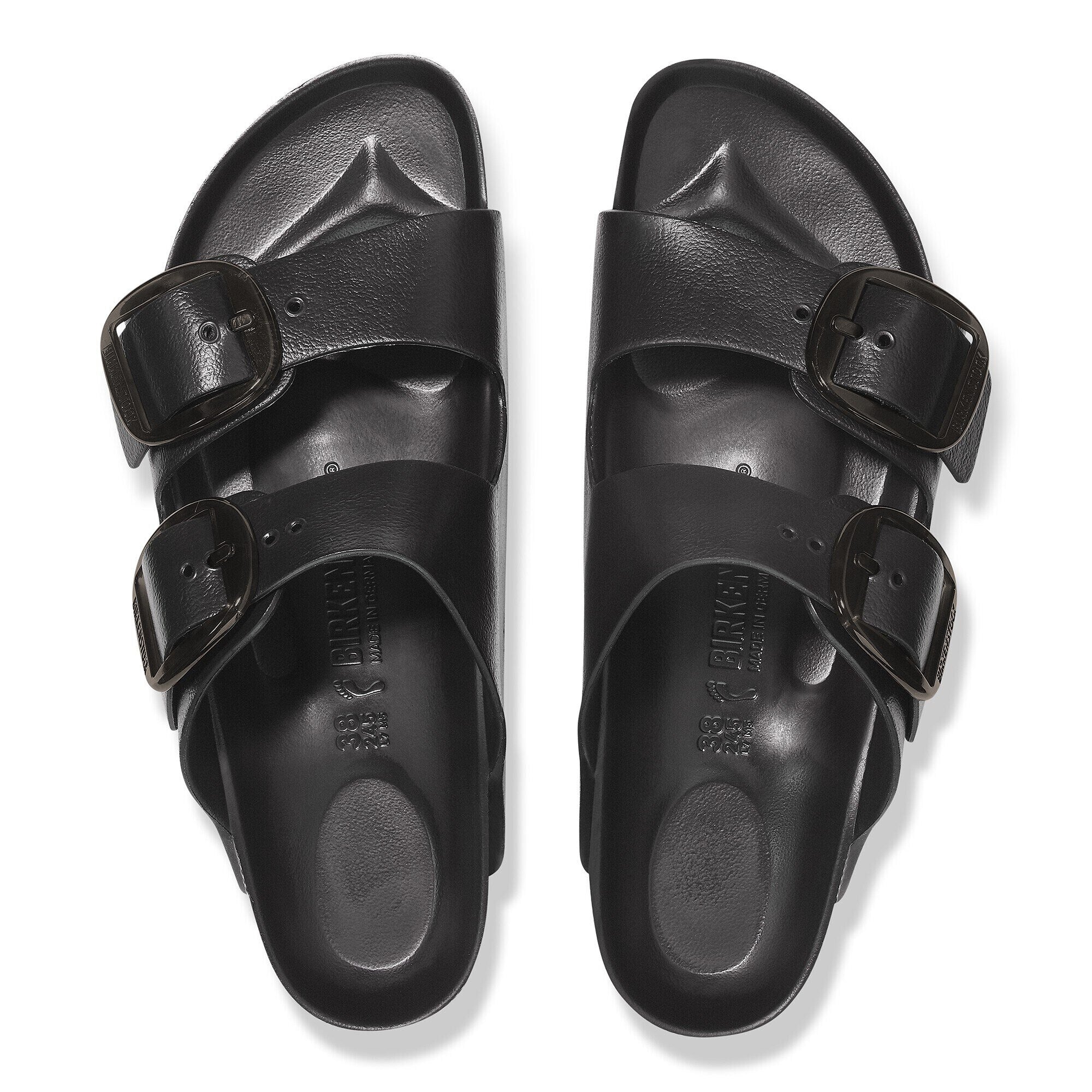 Sandalia Arizona Big Buckle EVA Black Horma Angosta Negro