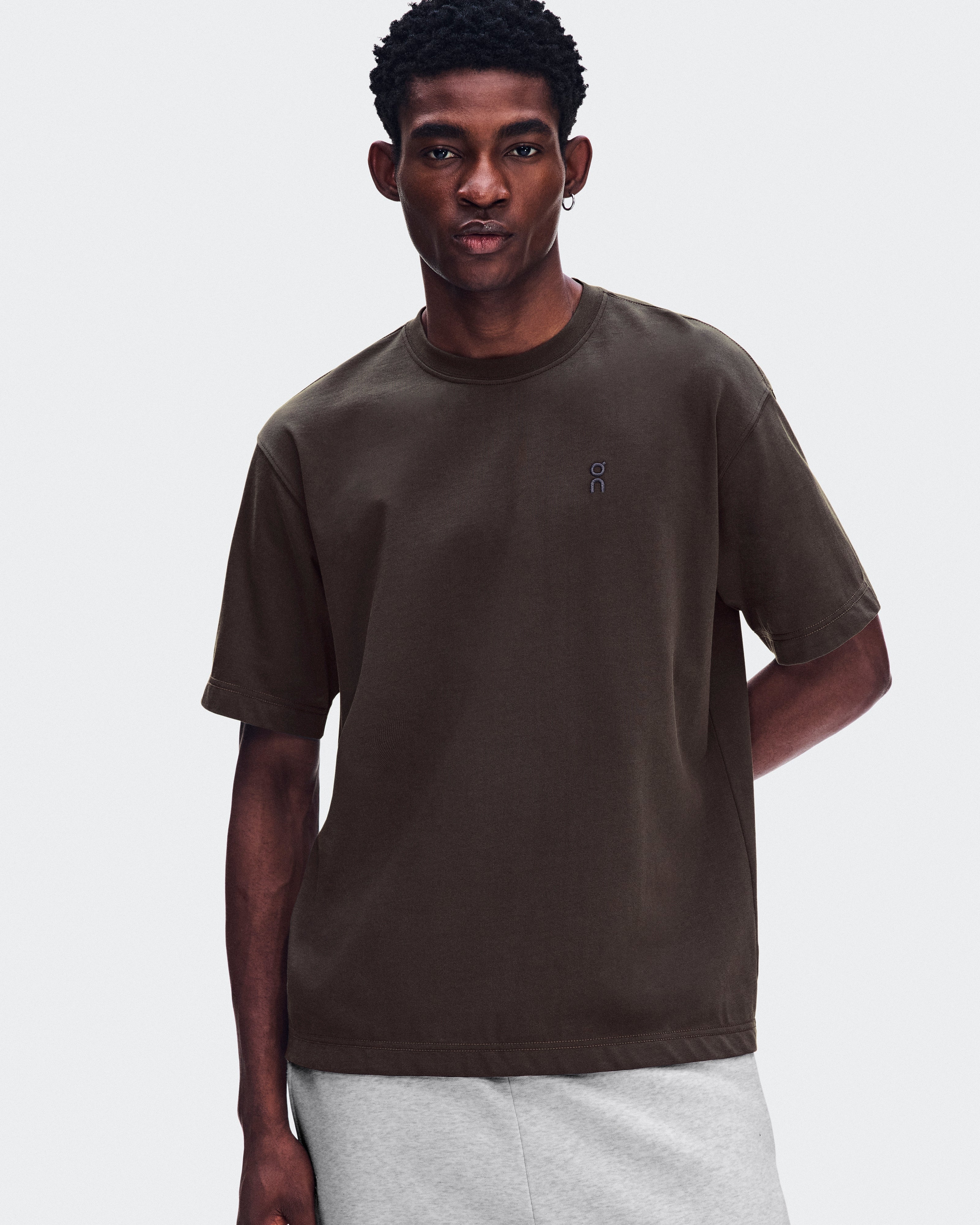 Polera On Club Collective-T Ascent Hombre Gris