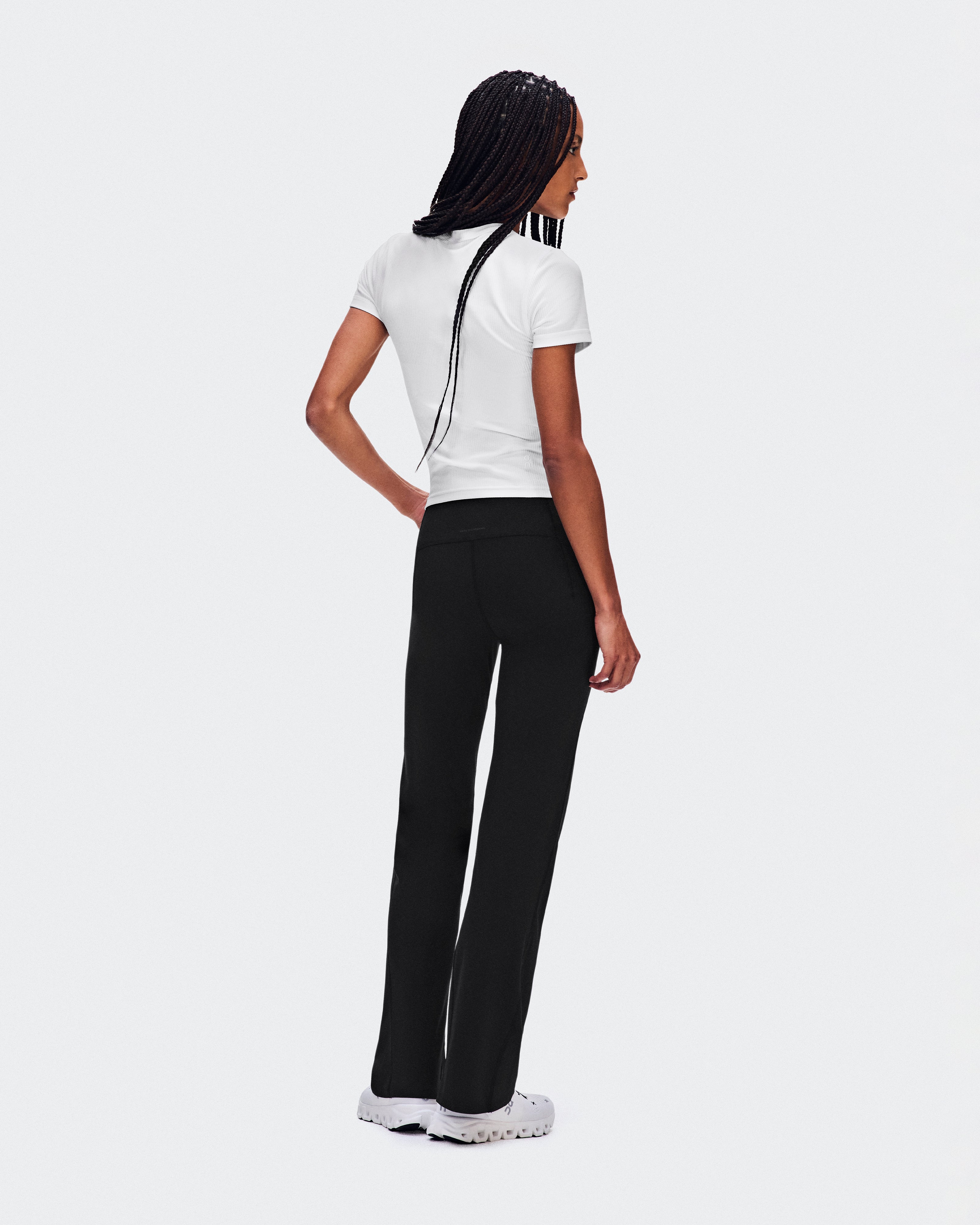 All-Day Ribbed T-Shirt Polera Mujer Blanco