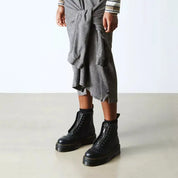 Bota Sinclair Mujer con Plataforma de Cuero Milled Nappa Dr. Martens