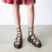Sandalias Jadon Max Mujer Tipo Gladiador de Cuero Hydro Dr. Martens