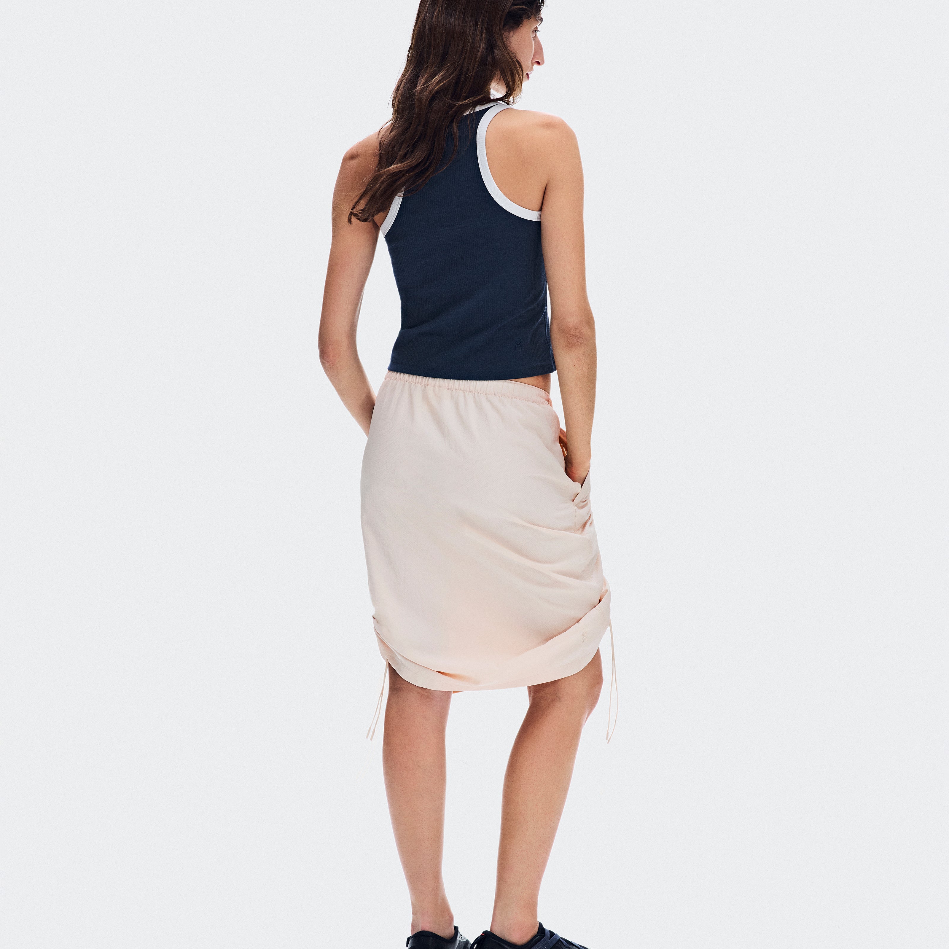 Polera On All-Day Ribbed Tank Mujer Azul