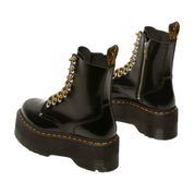 Bota Jadon Max de plataforma para mujer en cuero negro.