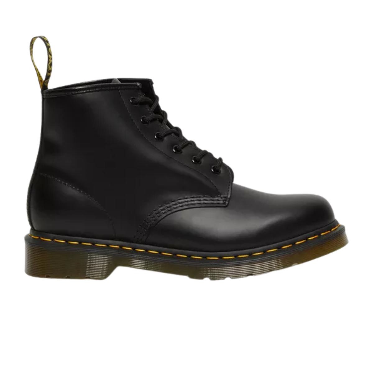 Bota 101 Yellow Stitch de Cuero Smooth Dr. Martens
