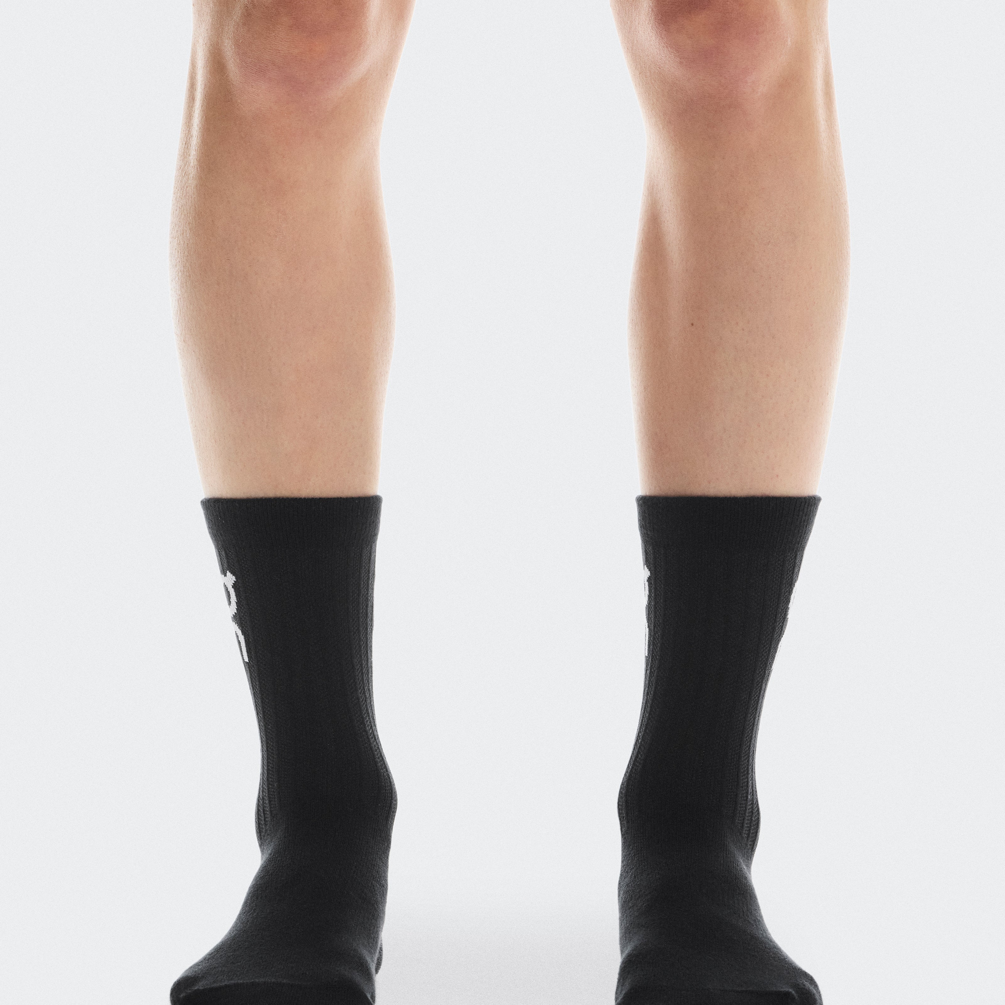 Logo Sock High 3P Calcetines Unisex Negro