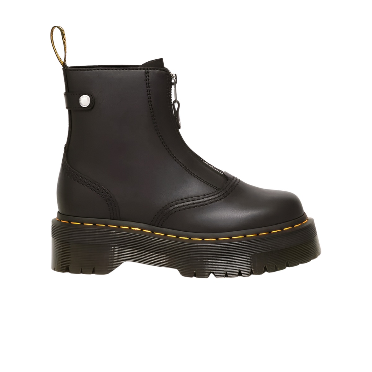 Bota Jetta Con Plataforma de Cuero Dr. Martens