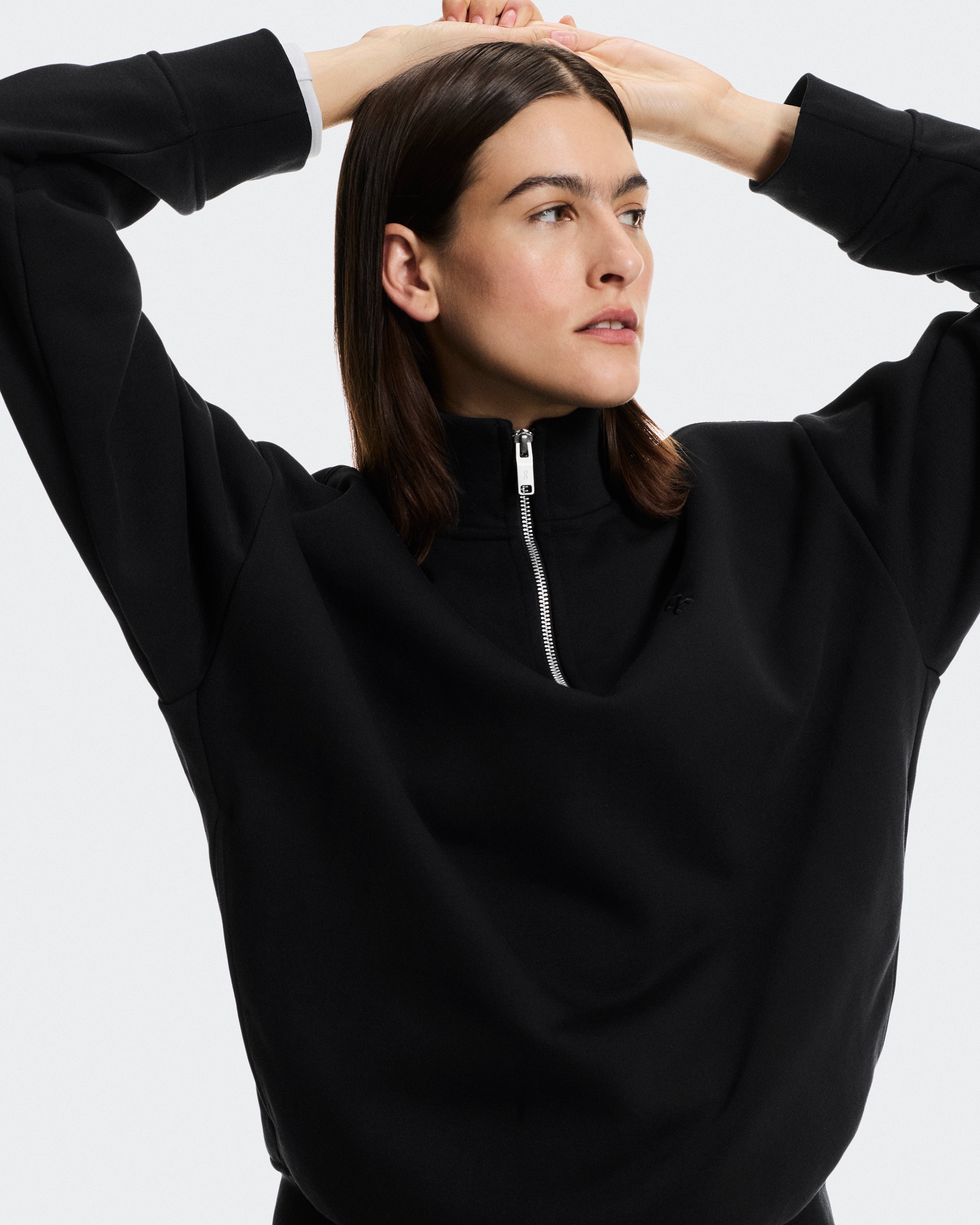 Club Collective 1/4 Zip Polerón Mujer Negro