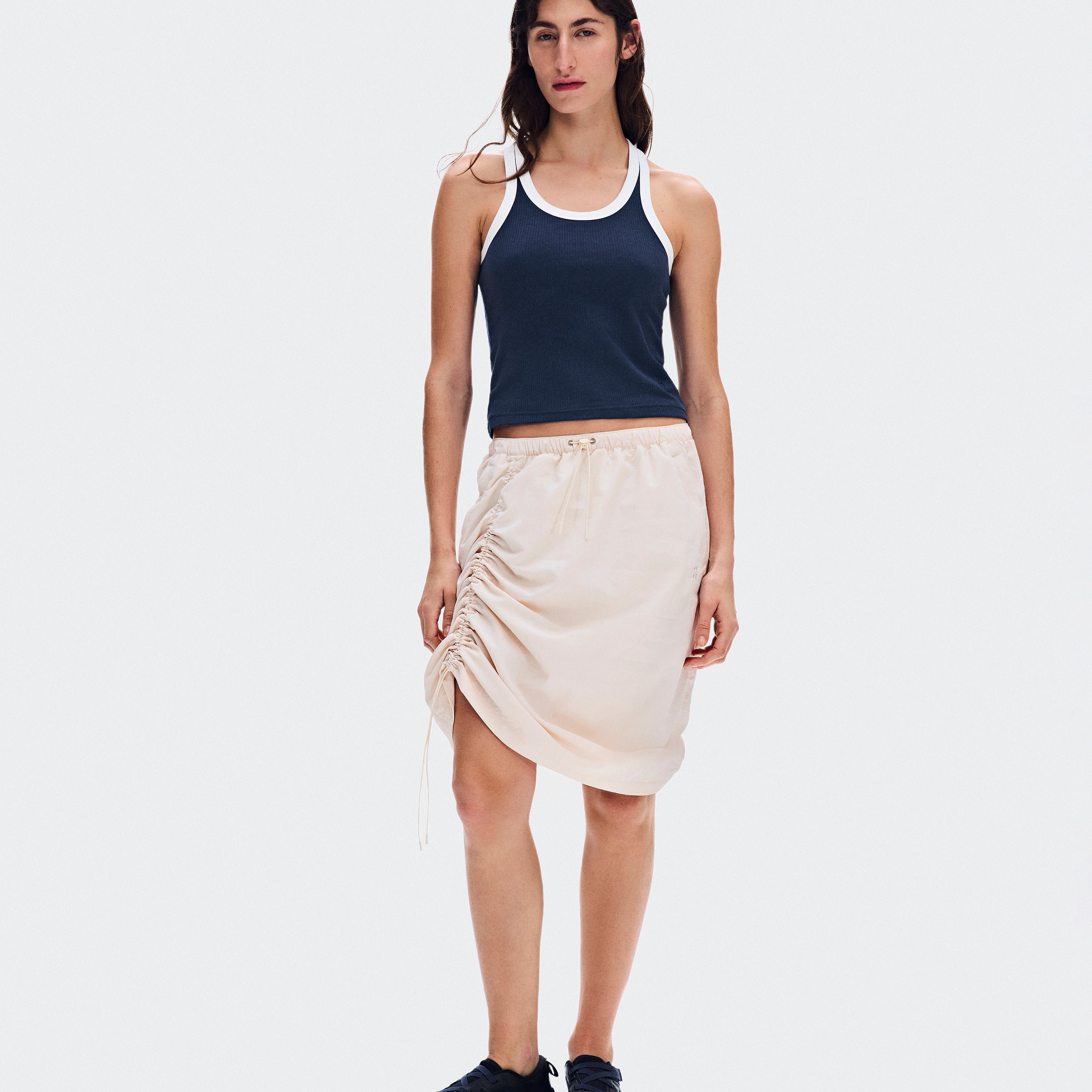 Polera On All-Day Ribbed Tank Mujer Azul