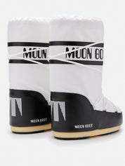 Icon Nylon Black White Botas Uso Diario Unisex Moon Boot