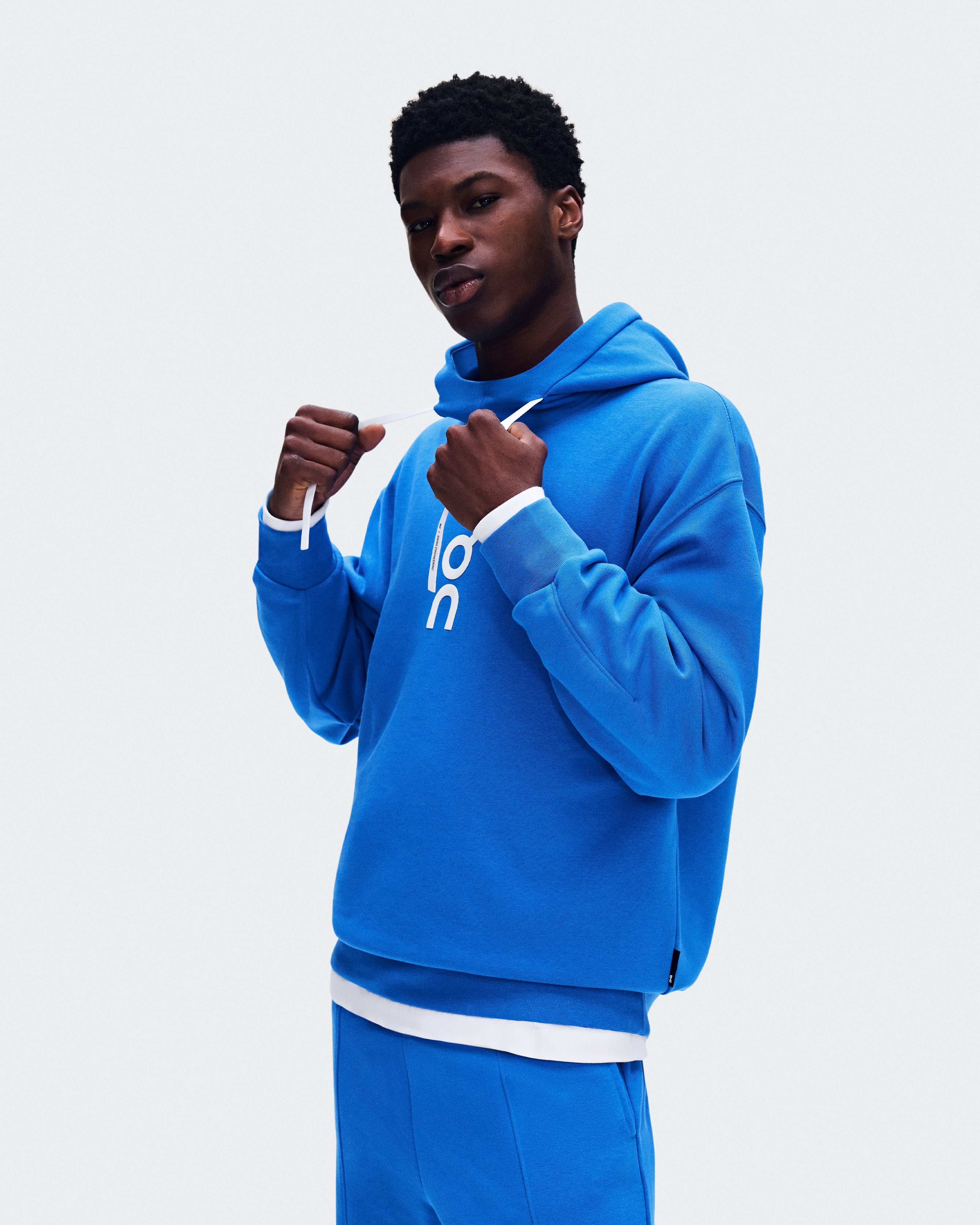 Club Hoodie Polerón Hombre Azul