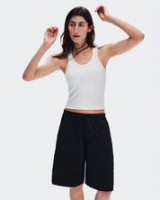 Short On Bermuda Shorts Mujer Negro