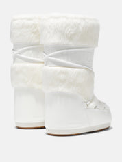 Icon Faux Fur White Botas Uso Diario Unisex Moon Boot