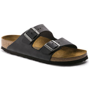 Sandalia Arizona Cuero engrasado Black Horma Angosta Negro