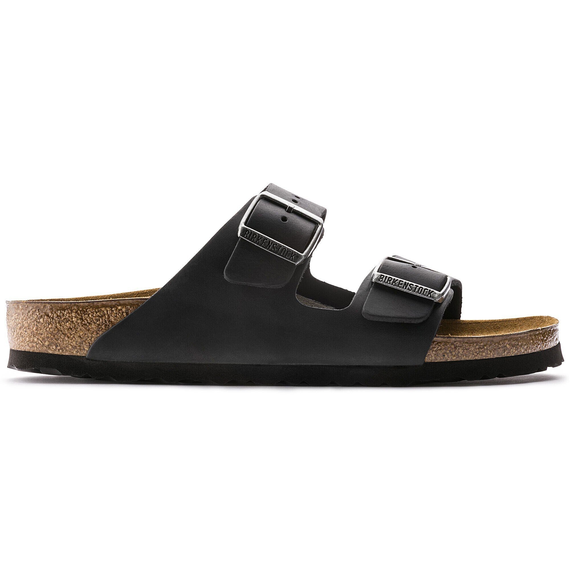 Sandalia Arizona Cuero engrasado Black Horma Regular Negro