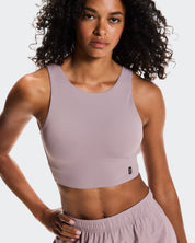 Polera On Core 2-in-1 Crop Mujer Rosado