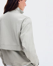 Polerón On Courtside 1/2 Zip Eaze Mujer Gris
