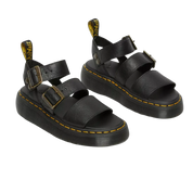 Gryphon Quad Black de Cuero Pisa Dr. Martens