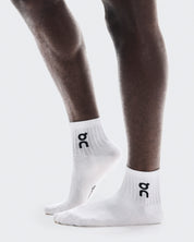 Logo Sock Mid 3P Calcetines Unisex Blanco