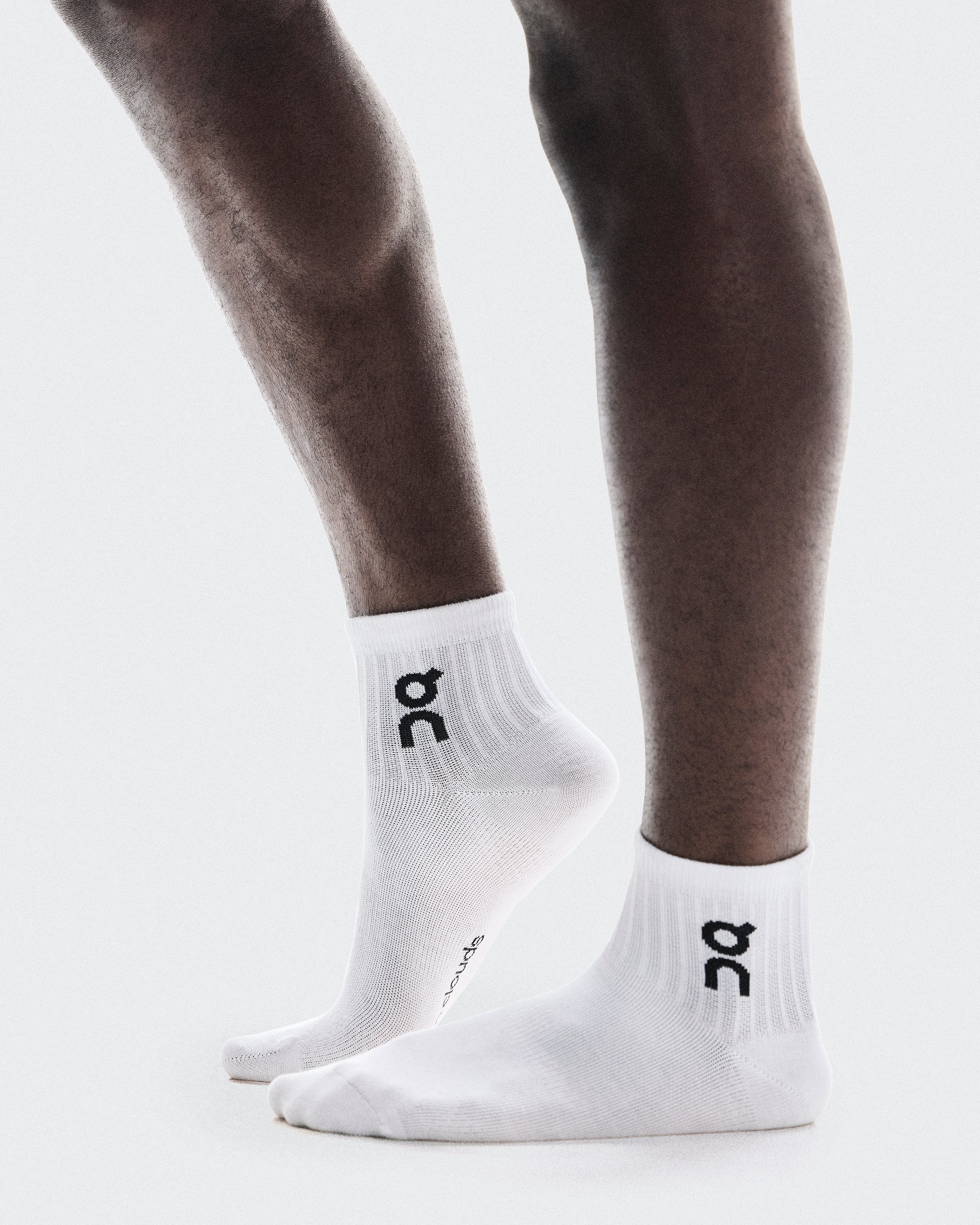 Logo Sock Mid 3P Calcetines Unisex Blanco