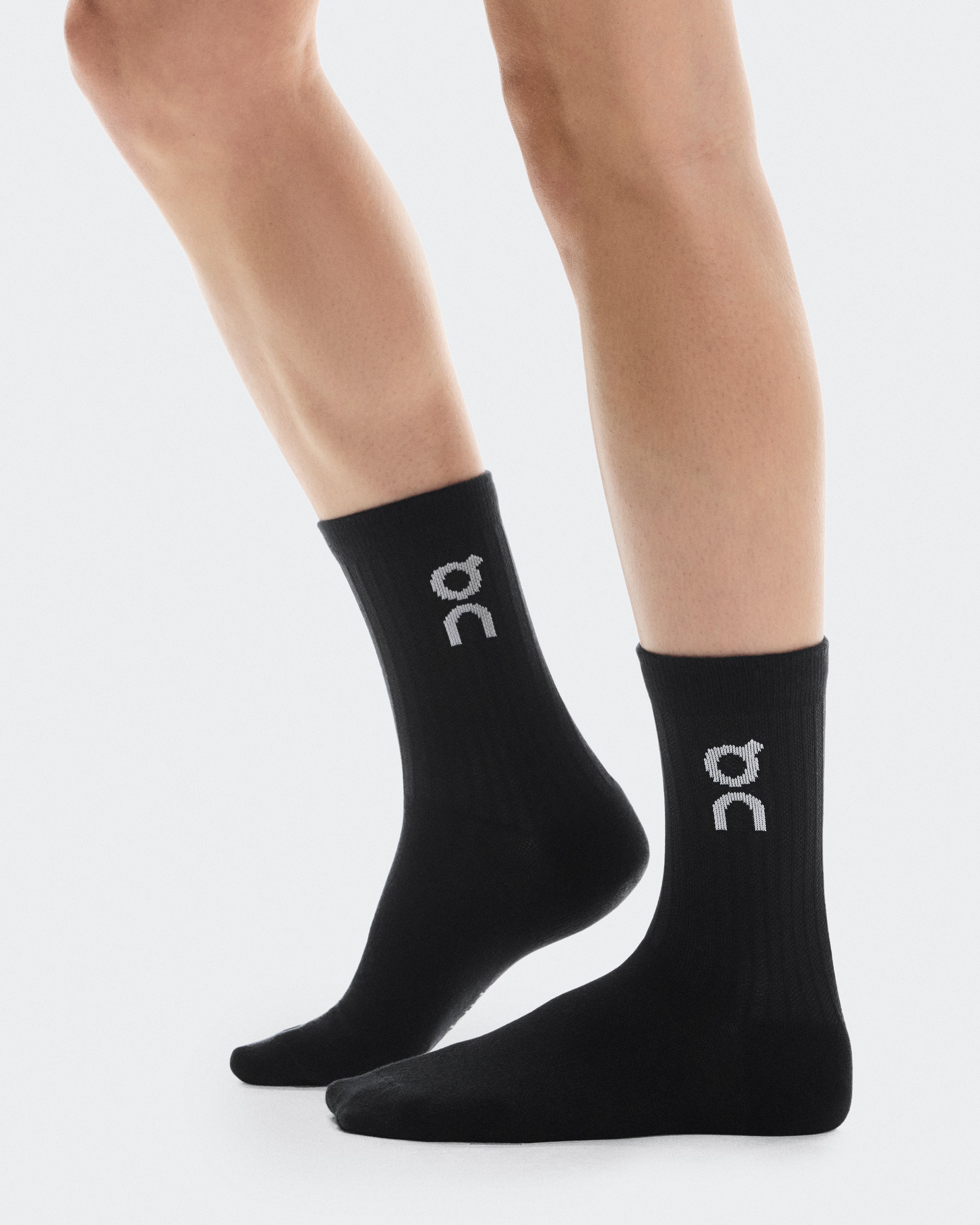 Logo Sock High 3P Calcetines Unisex Negro