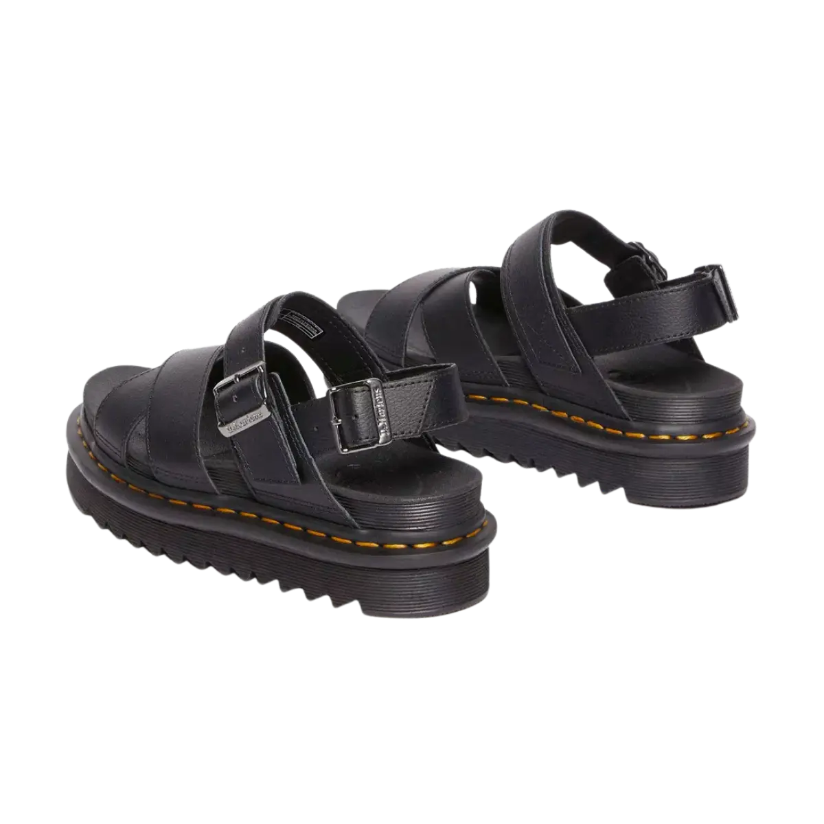 Voss Ii Mujer Black Athena de Cuero Athena Dr. Martens