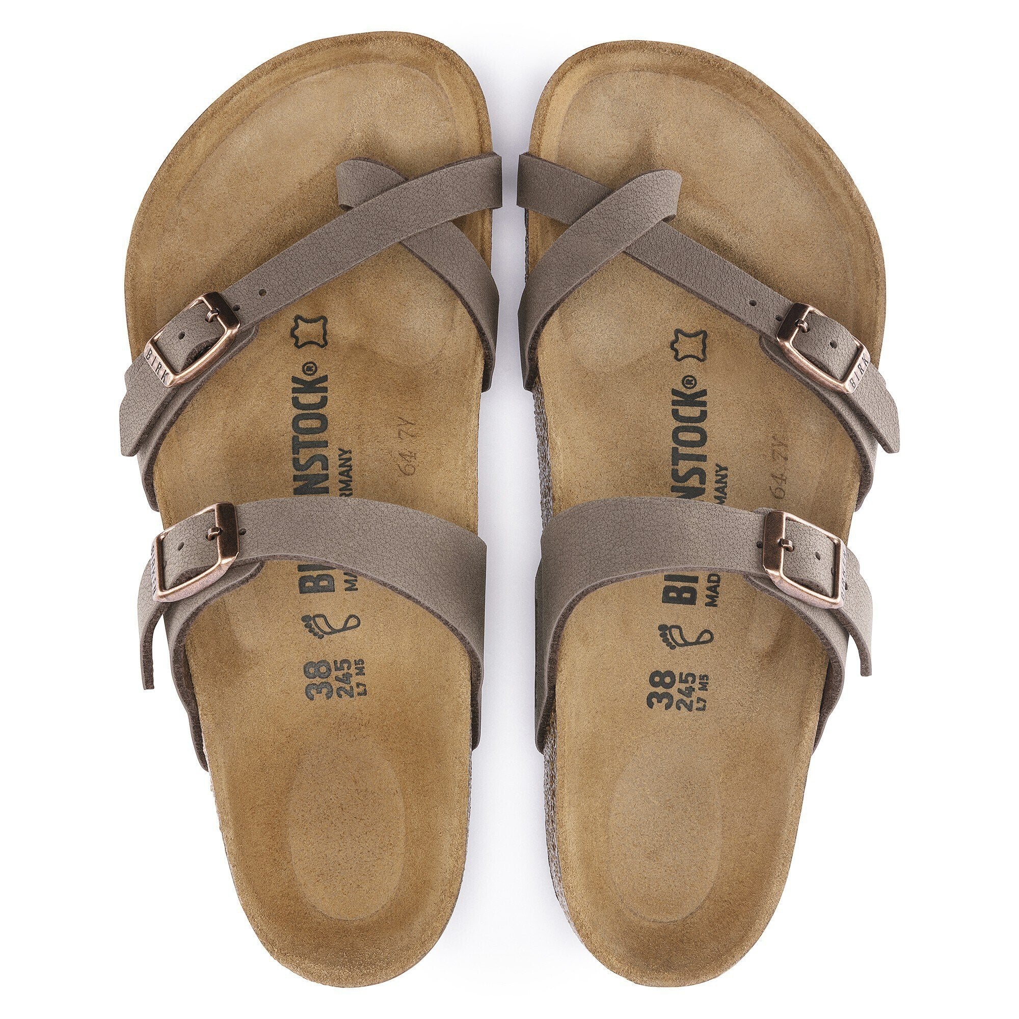 Sandalia Mayari Birko-Flor Nubuck Mocca Horma Angosta Mocca