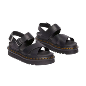 Voss Ii Mujer Black Athena de Cuero Athena Dr. Martens