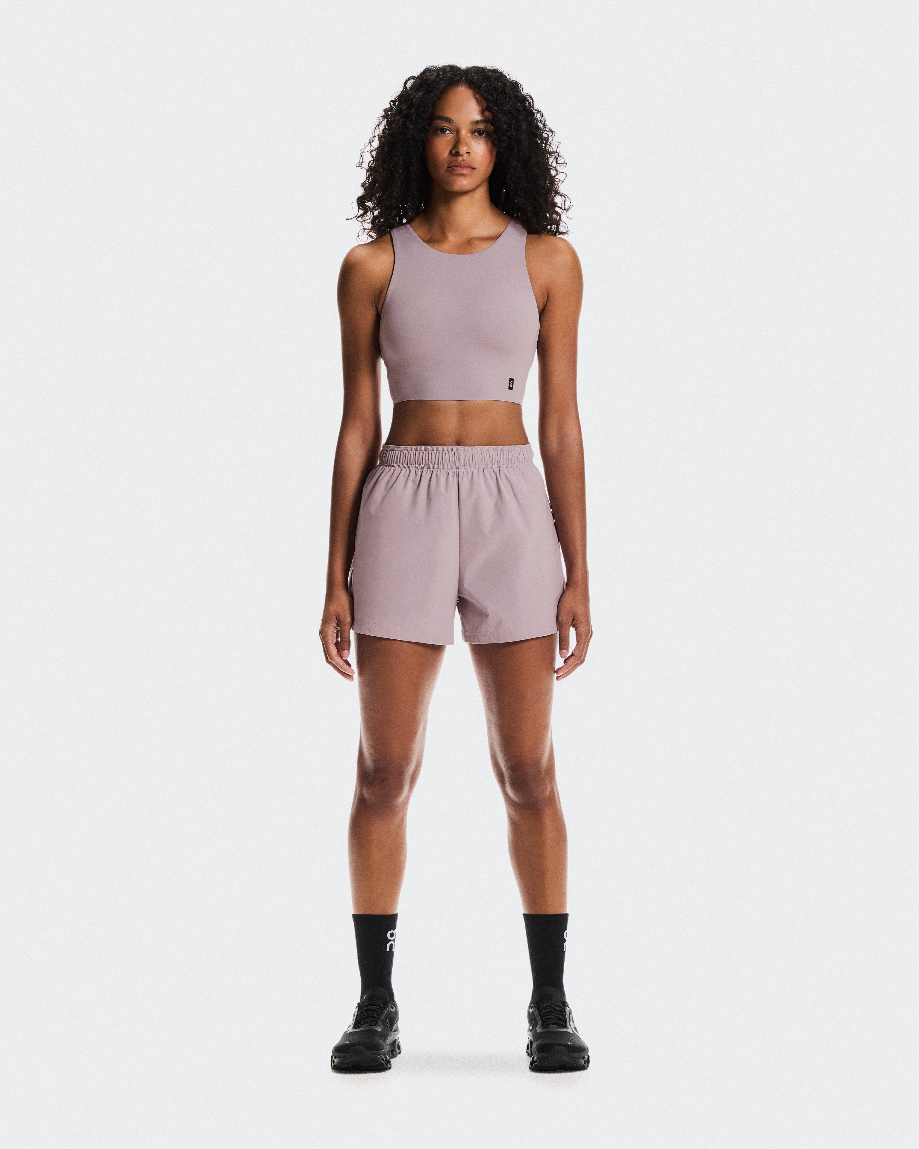 Polera On Core 2-in-1 Crop Mujer Rosado