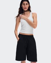 Short On Bermuda Shorts Mujer Negro