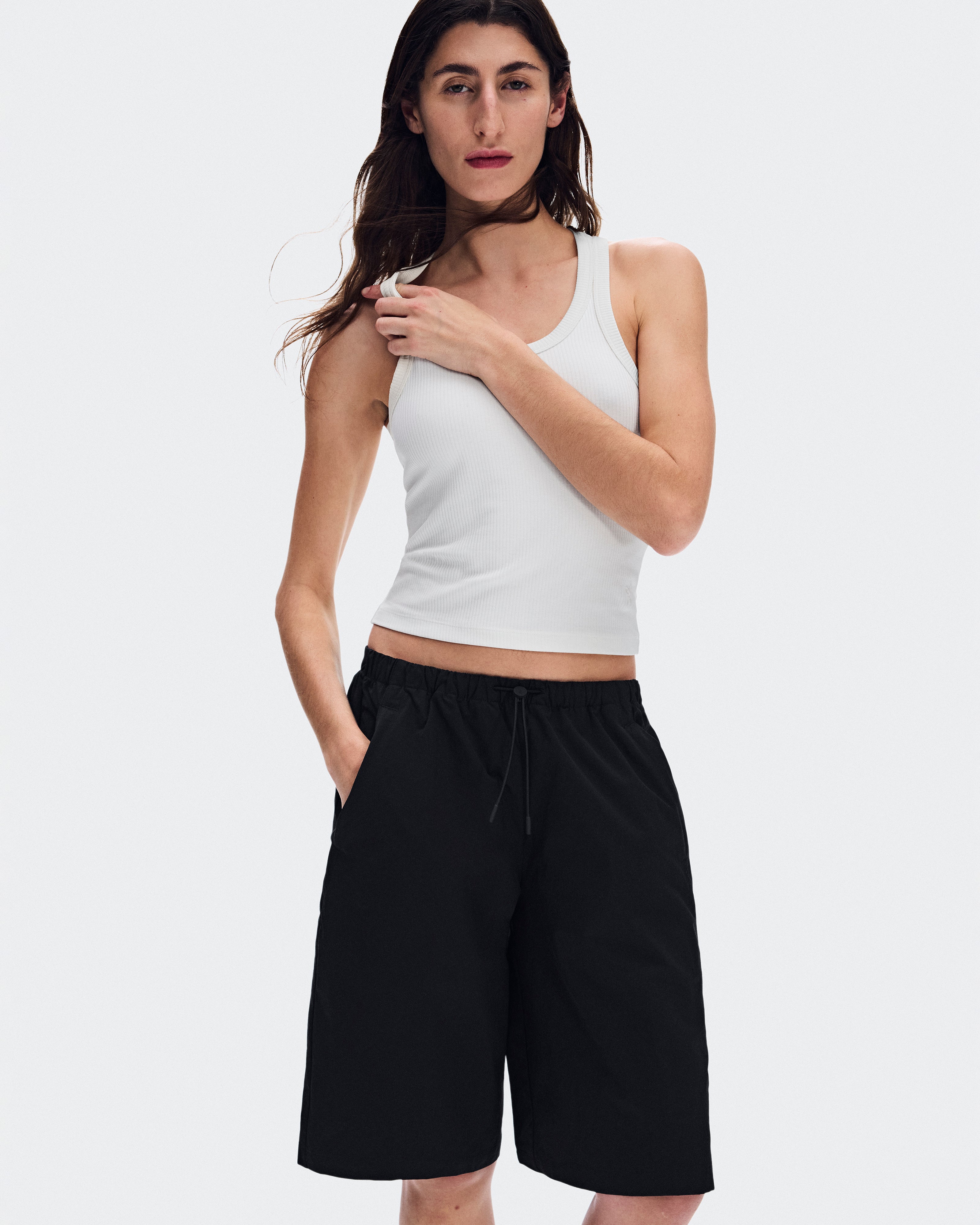 Short On Bermuda Shorts Mujer Negro