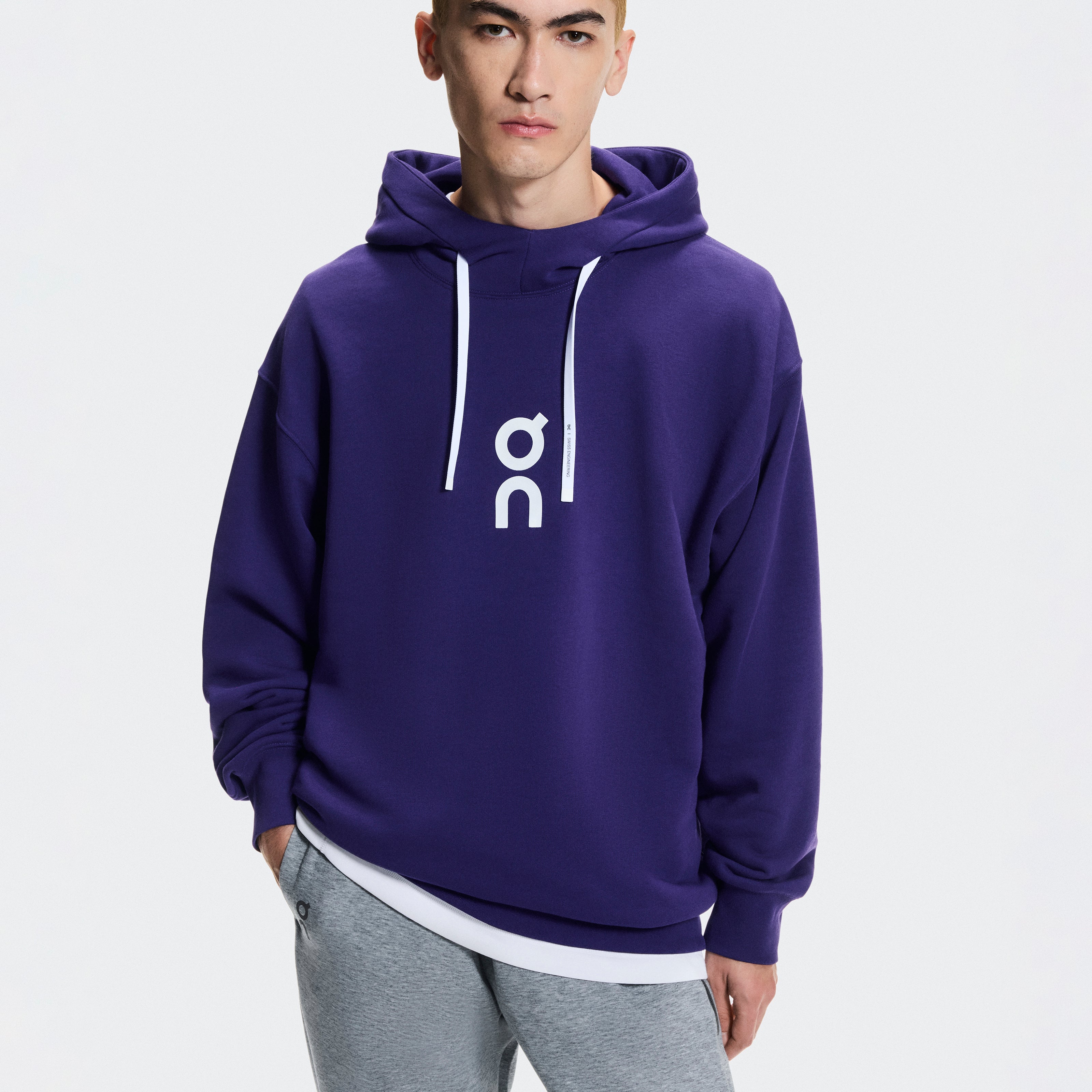 Polerón On Club Hoodie Hombre Morado