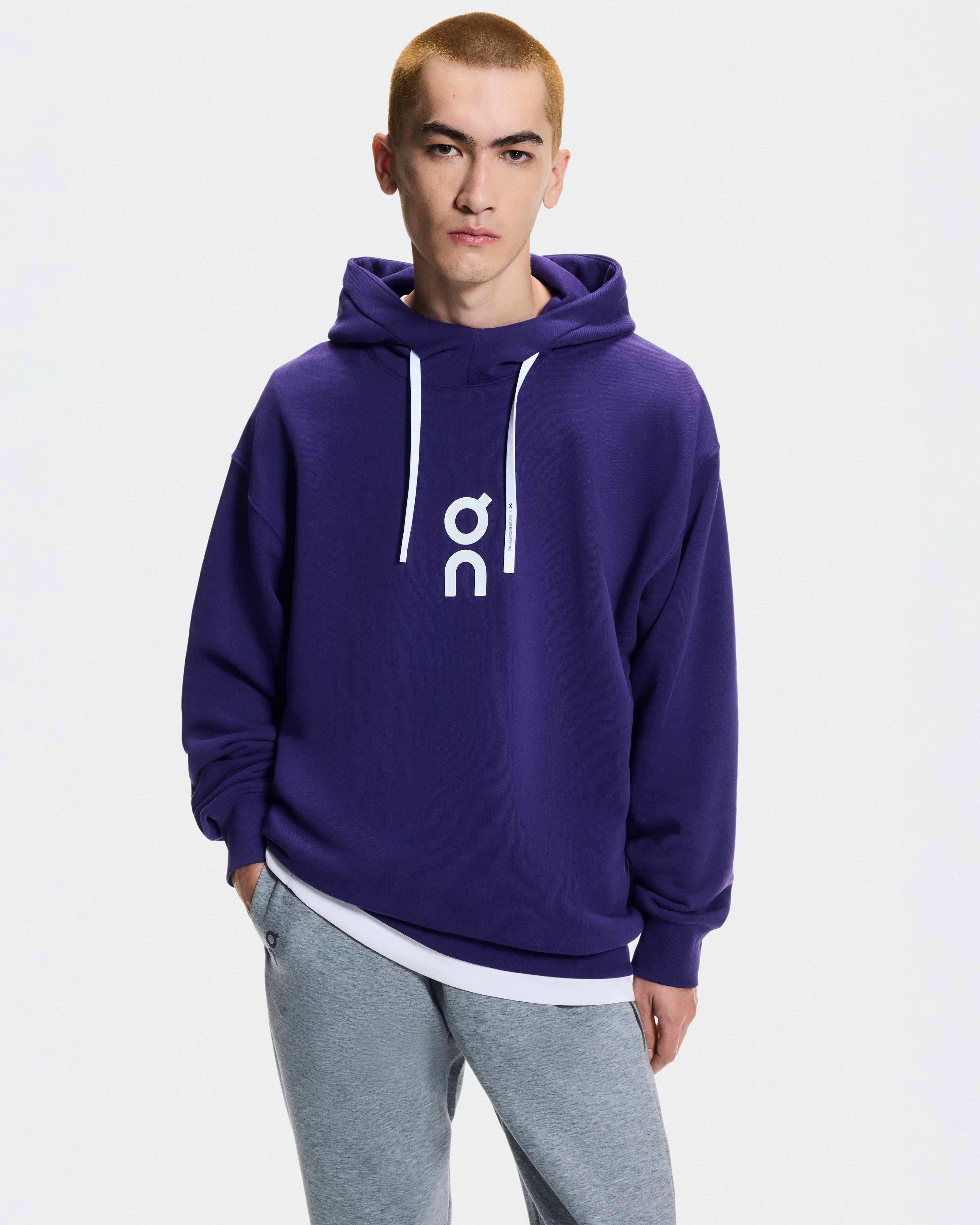 Polerón On Club Hoodie Hombre Morado