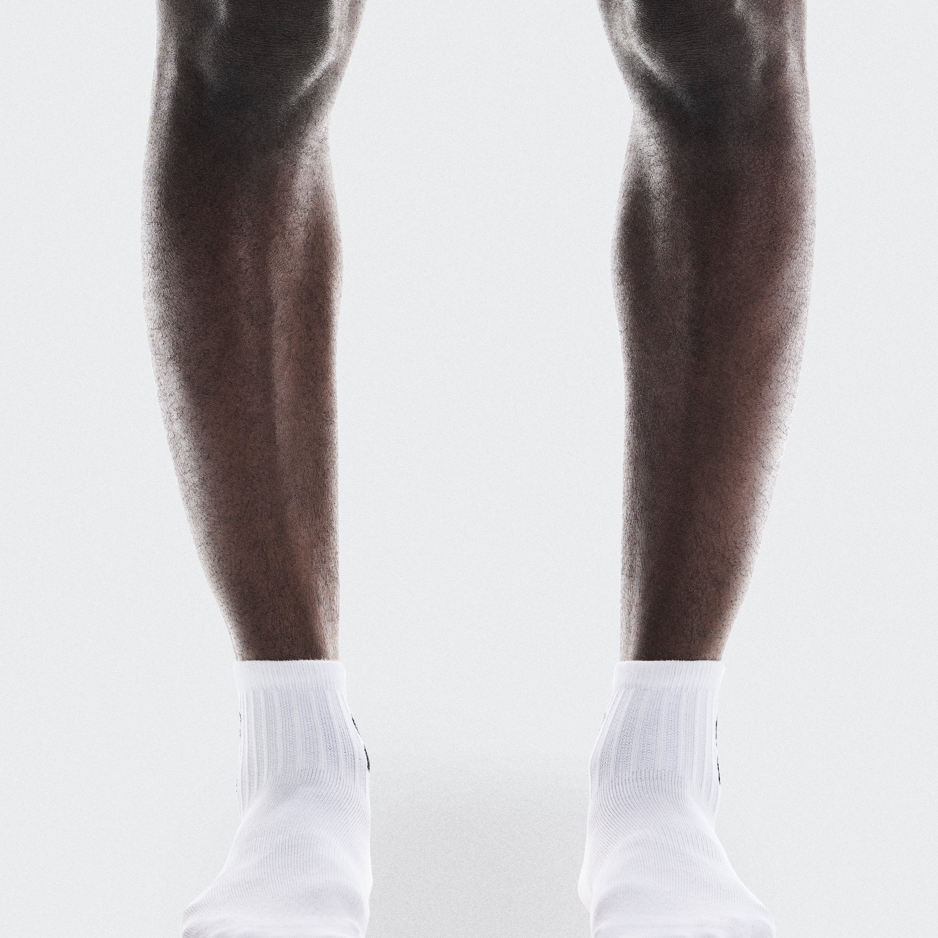 Logo Sock Mid 3P Calcetines Unisex Blanco