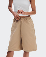 Short On Bermuda Shorts Mujer Beige