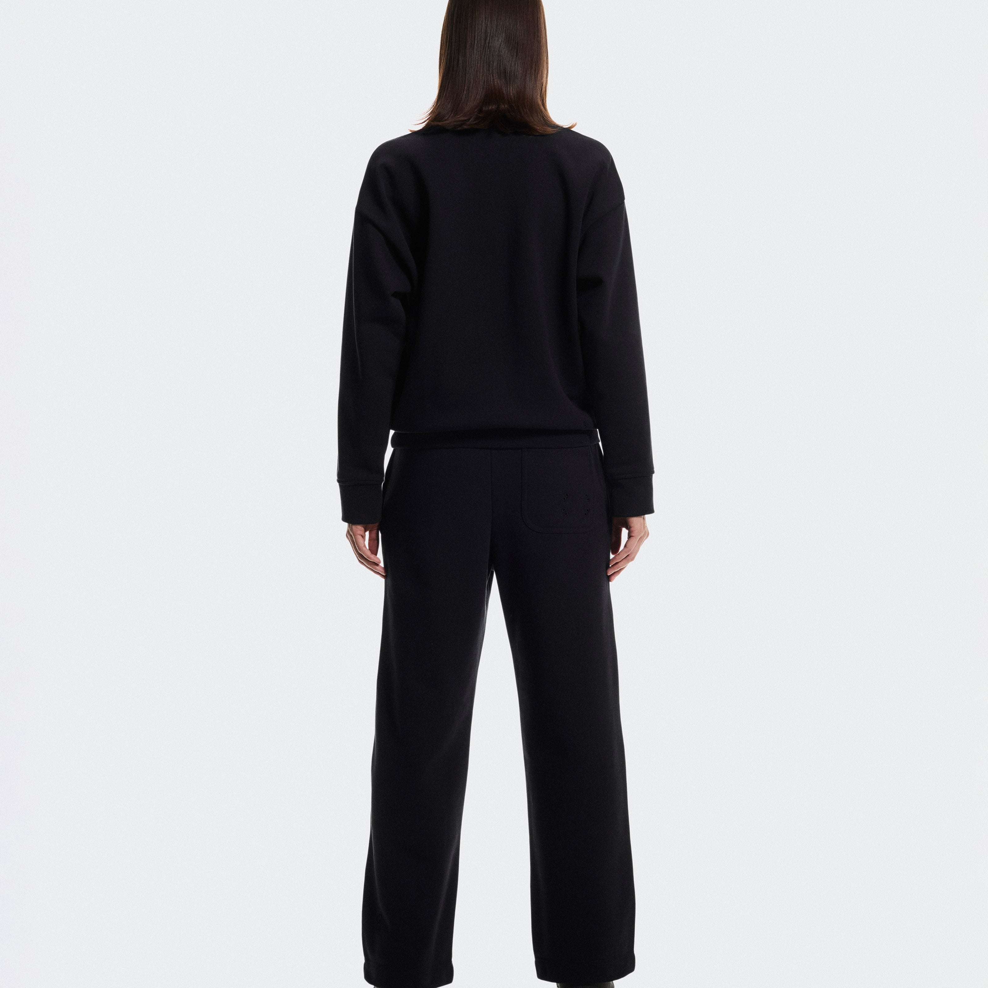 4 Zip Polerón Mujer Negro