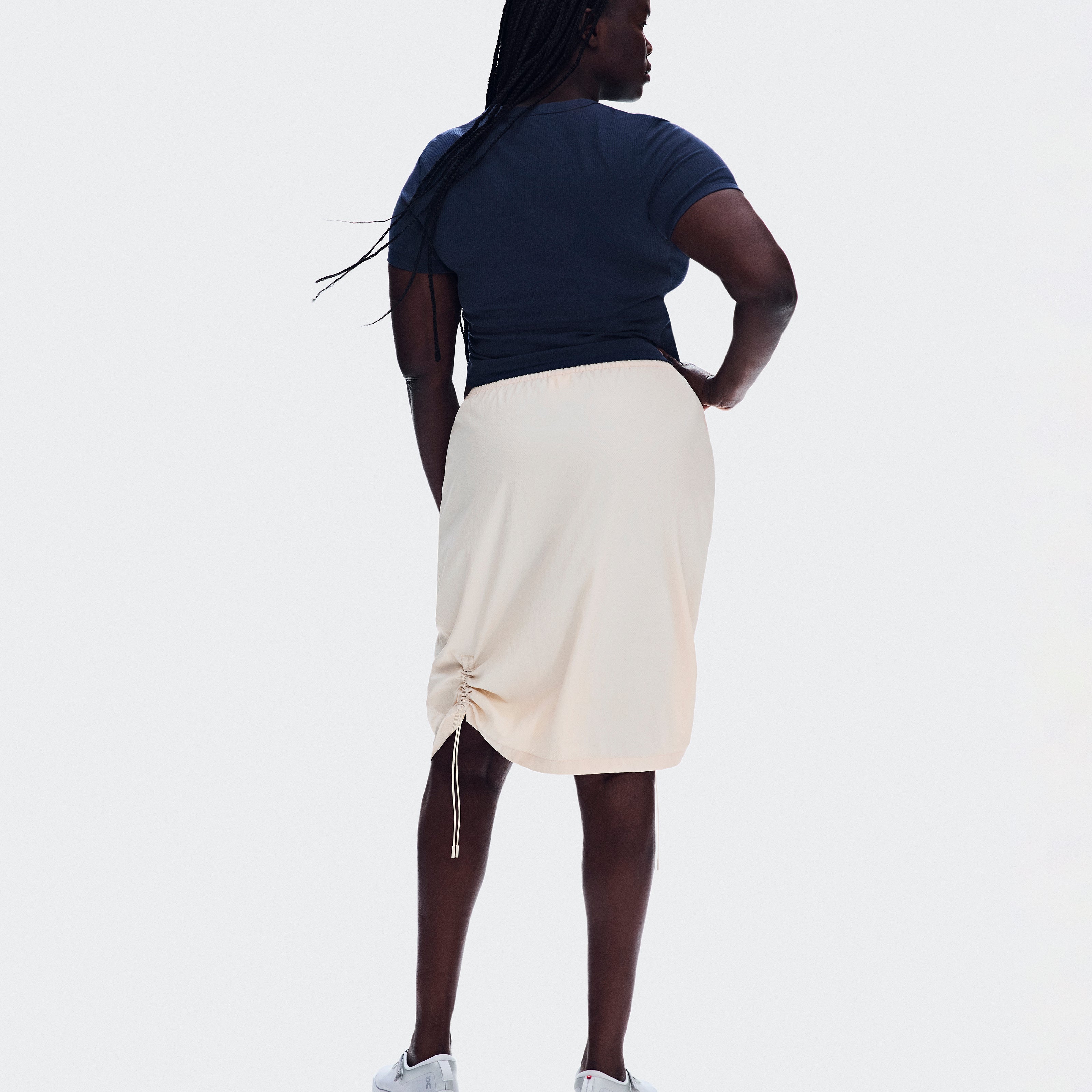 Polera On All-Day Ribbed T-Shirt Mujer Azul