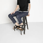 Arizona Cuero engrasado Sandalia Uso Diario Mujer Horma Angosta Birkenstock