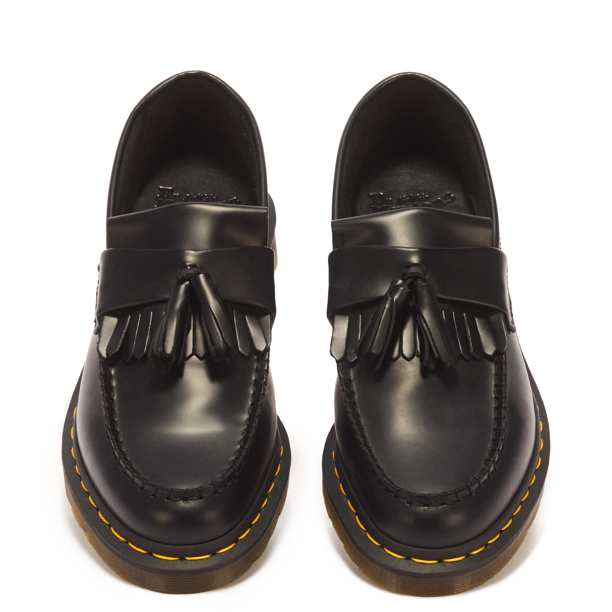 Mocasines Adrian Yellow Stitch de cuero Smooth con borla Dr. Martens - vista superior