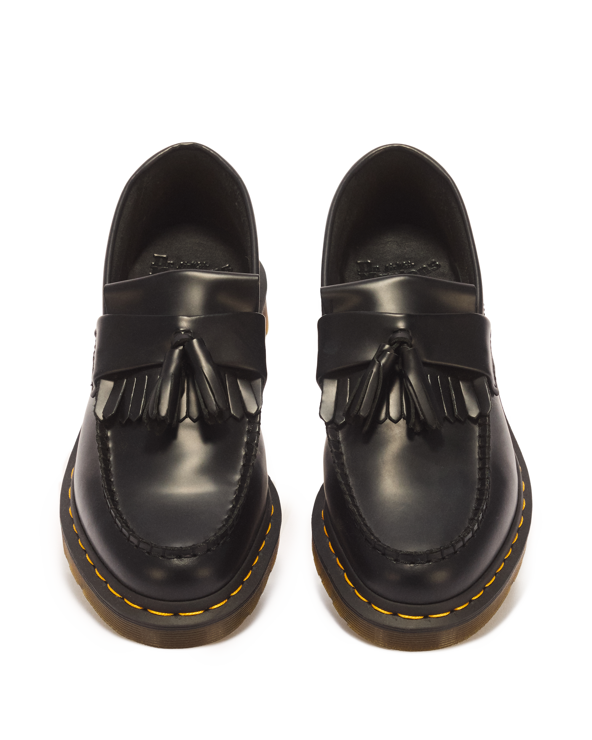 Mocasines Adrian Yellow Stitch de cuero Smooth con borla Dr. Martens - vista superior