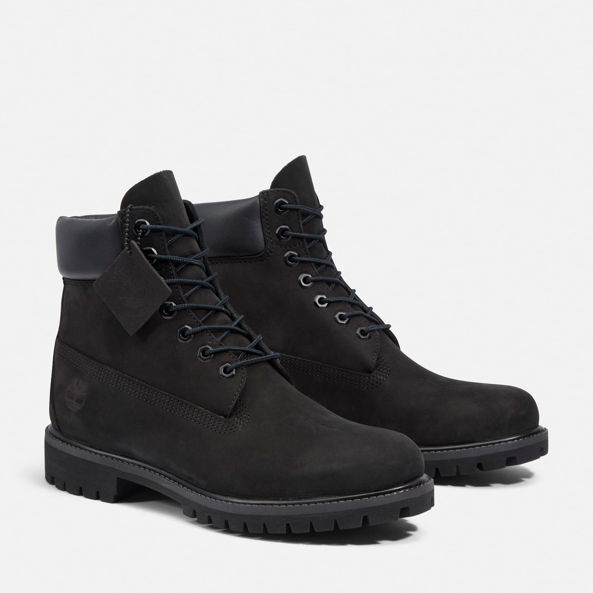 Botas Premium 6 Inch Lace Up Waterproof Horma Ancha Hombre Negro