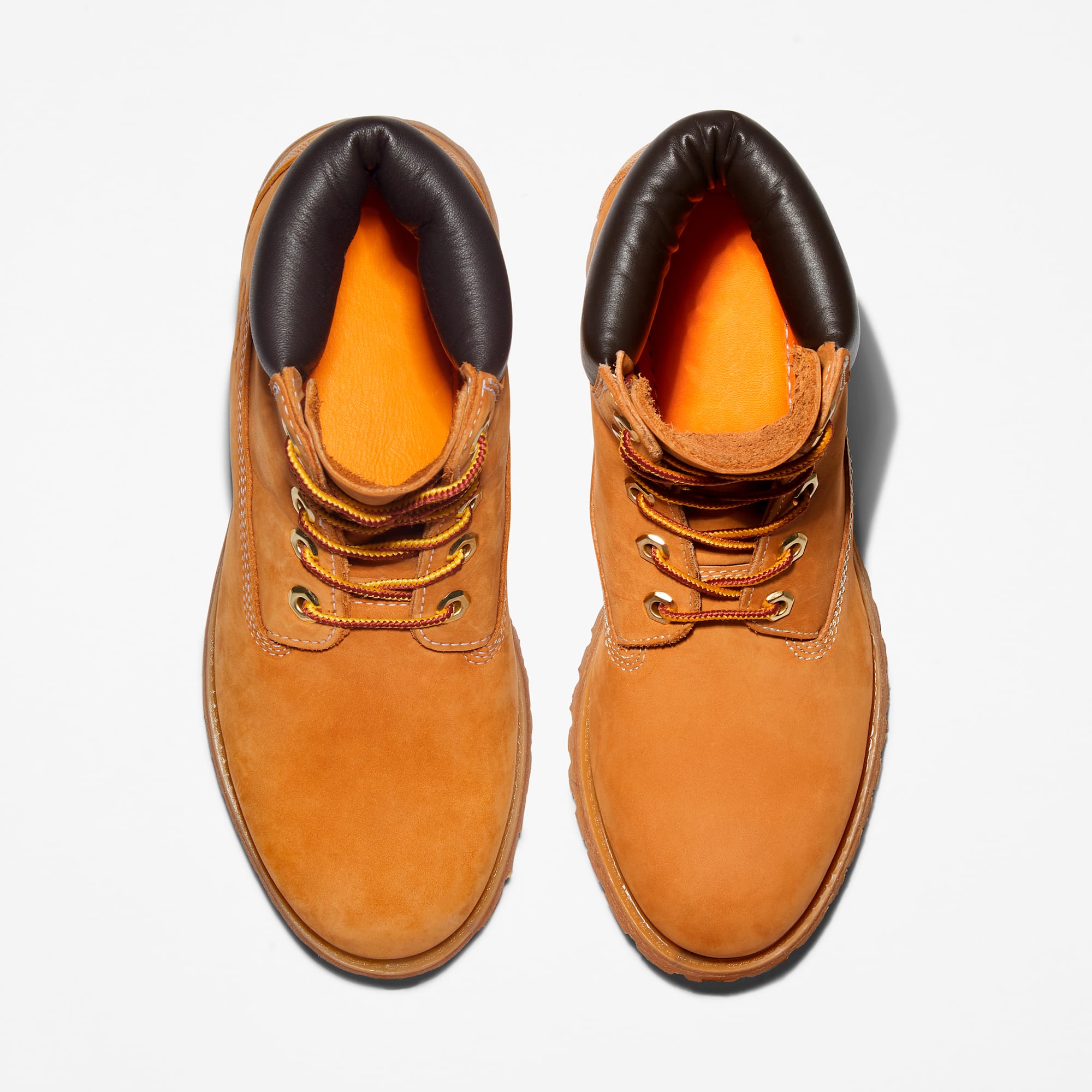 Botas Premium 6 Inch Lace Up Waterproof Horma Ancha Mujer Amarillo