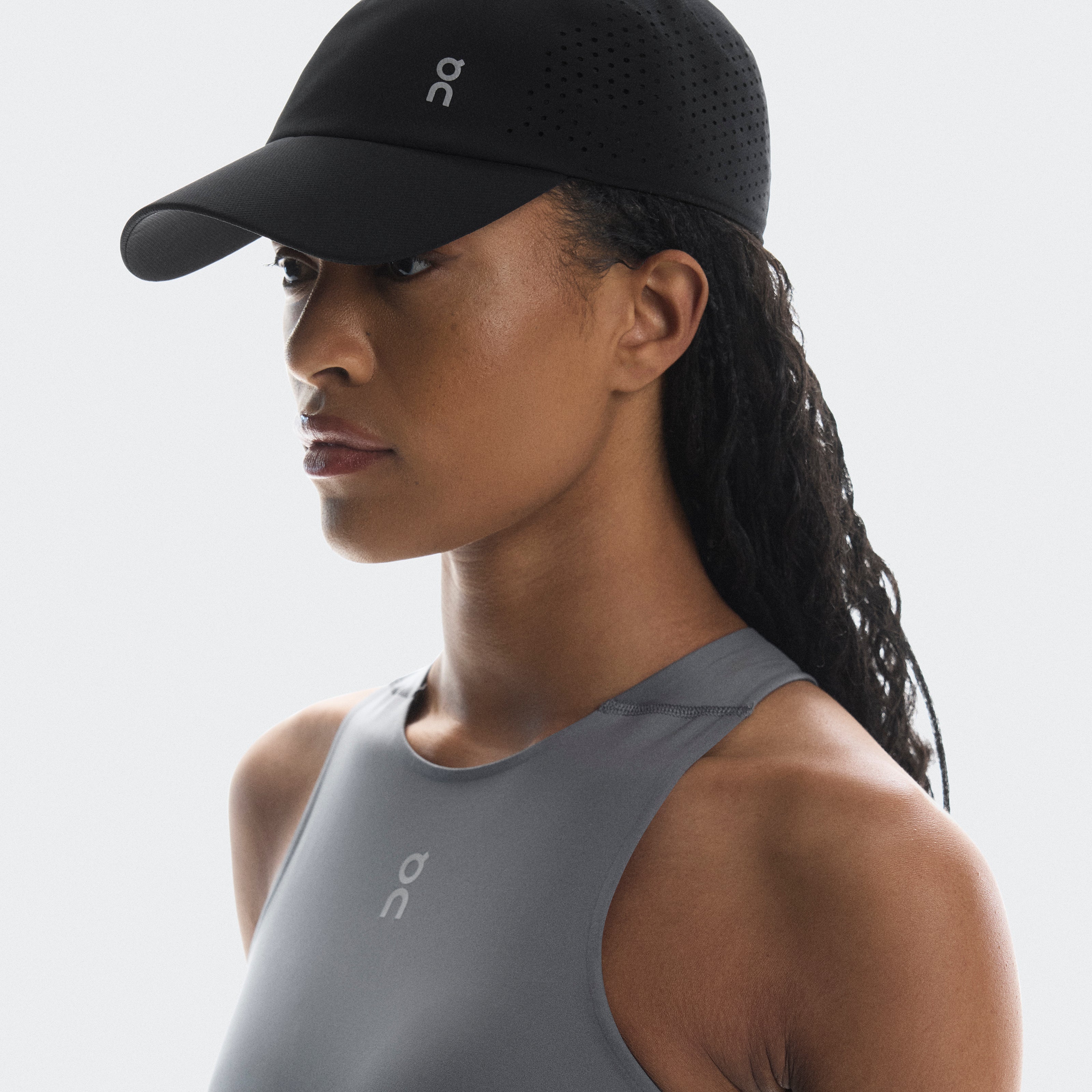 Lightweight Cap Jockey Unisex Negro