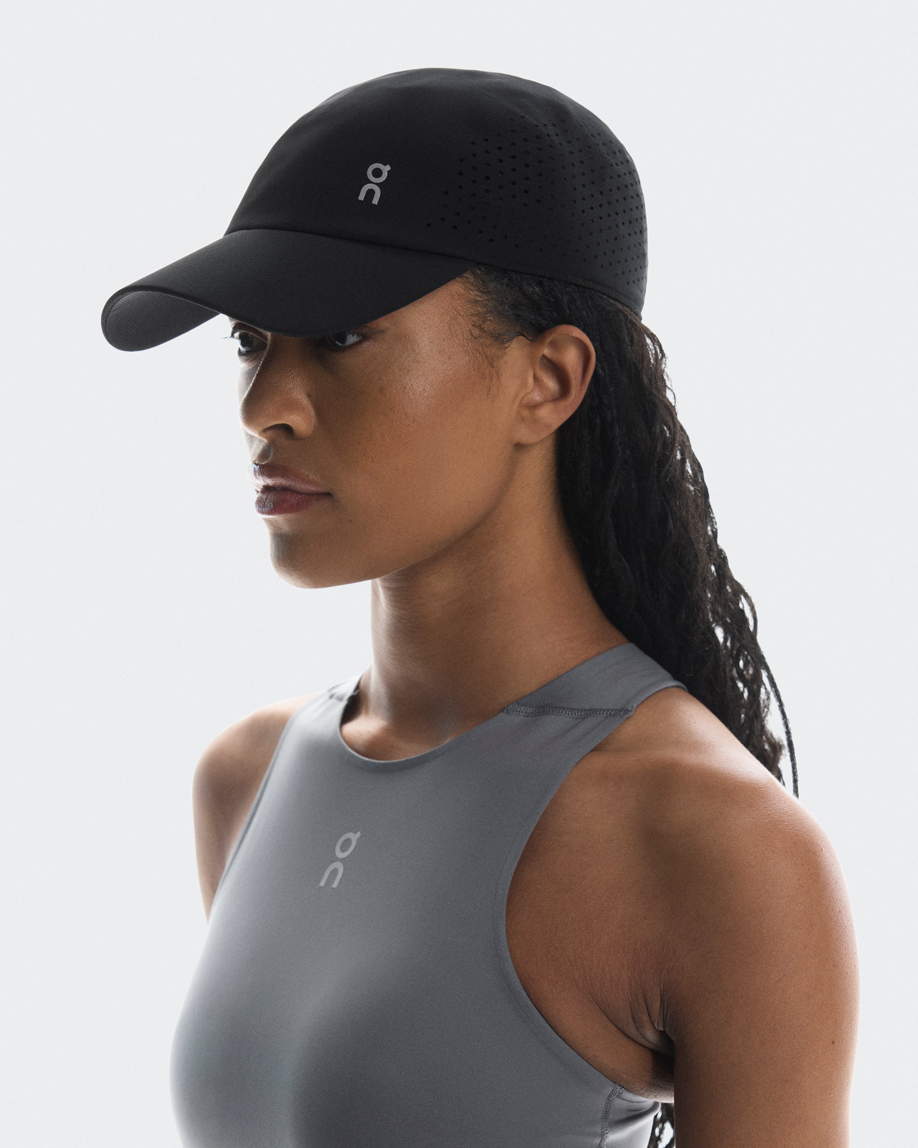 Lightweight Cap Jockey Unisex Negro