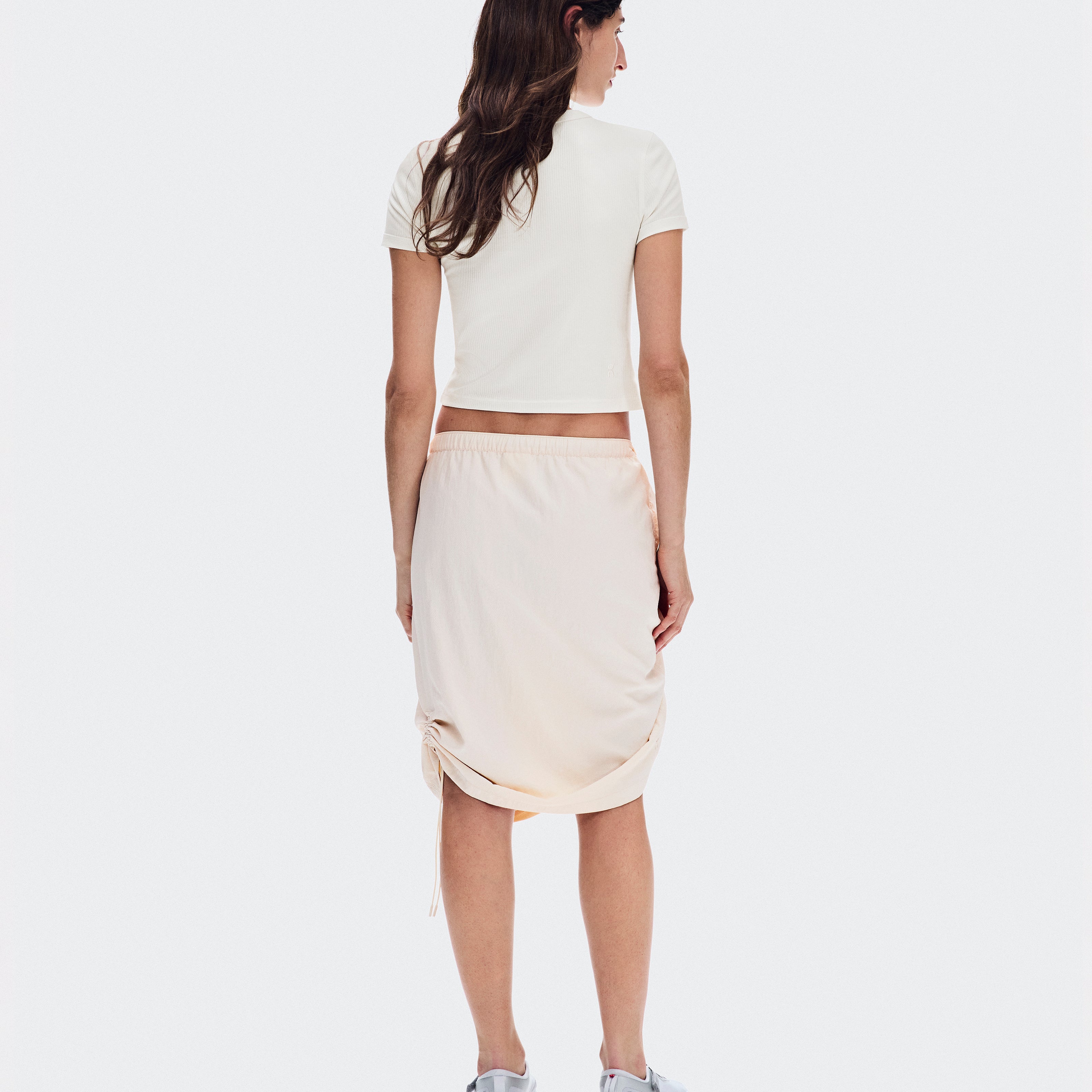 Polera On All-Day Ribbed T-Shirt Mujer Beige