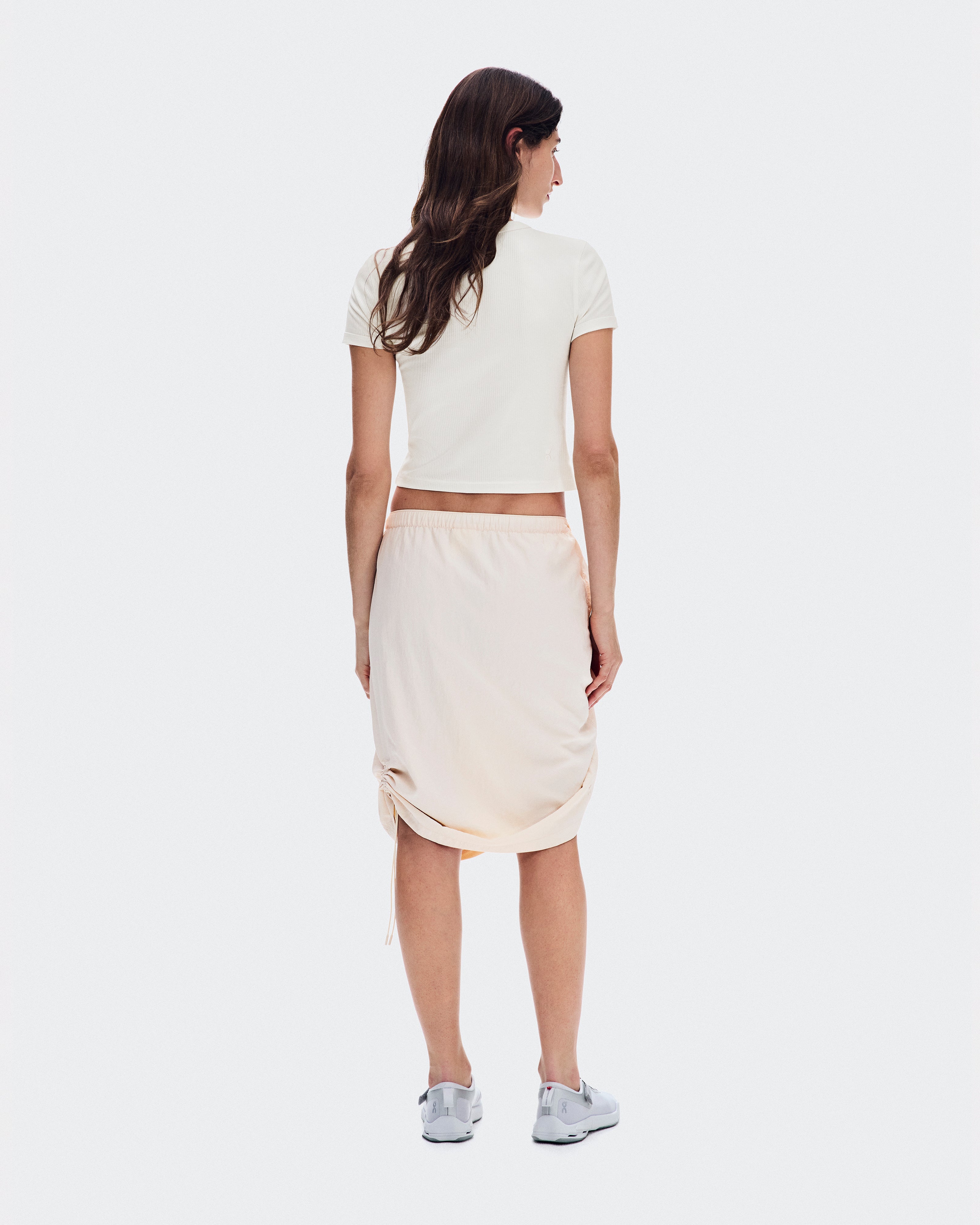 Polera On All-Day Ribbed T-Shirt Mujer Beige