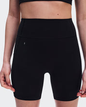 Studio Leggings Short 6" Calza Mujer Negro