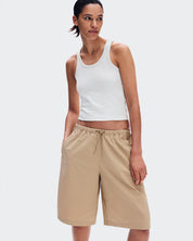 Short On Bermuda Shorts Mujer Beige
